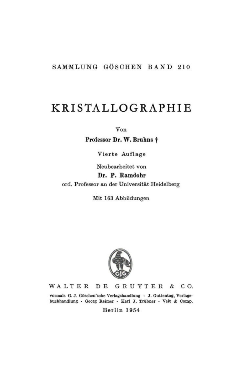 Page Fidelity Kristallographie; $179.81