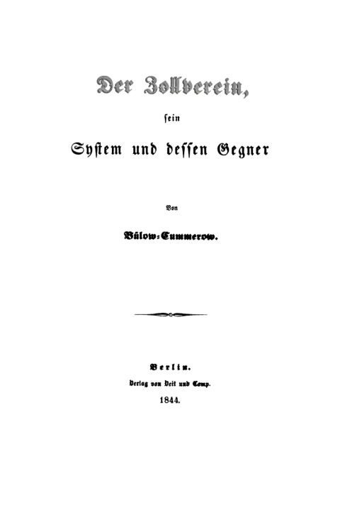 Cover image for book Der Zollverein