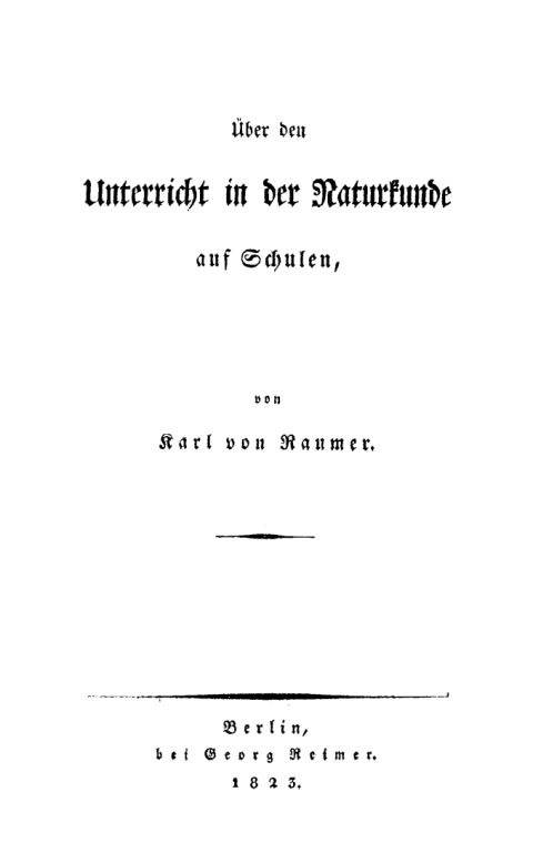 Cover image for book Über den Unterricht in der Naturkunde auf Schulen