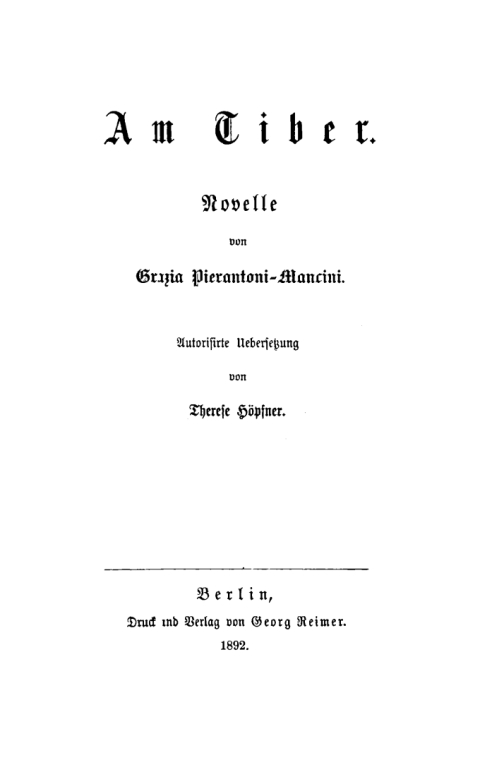 Cover image for book Am Tiber