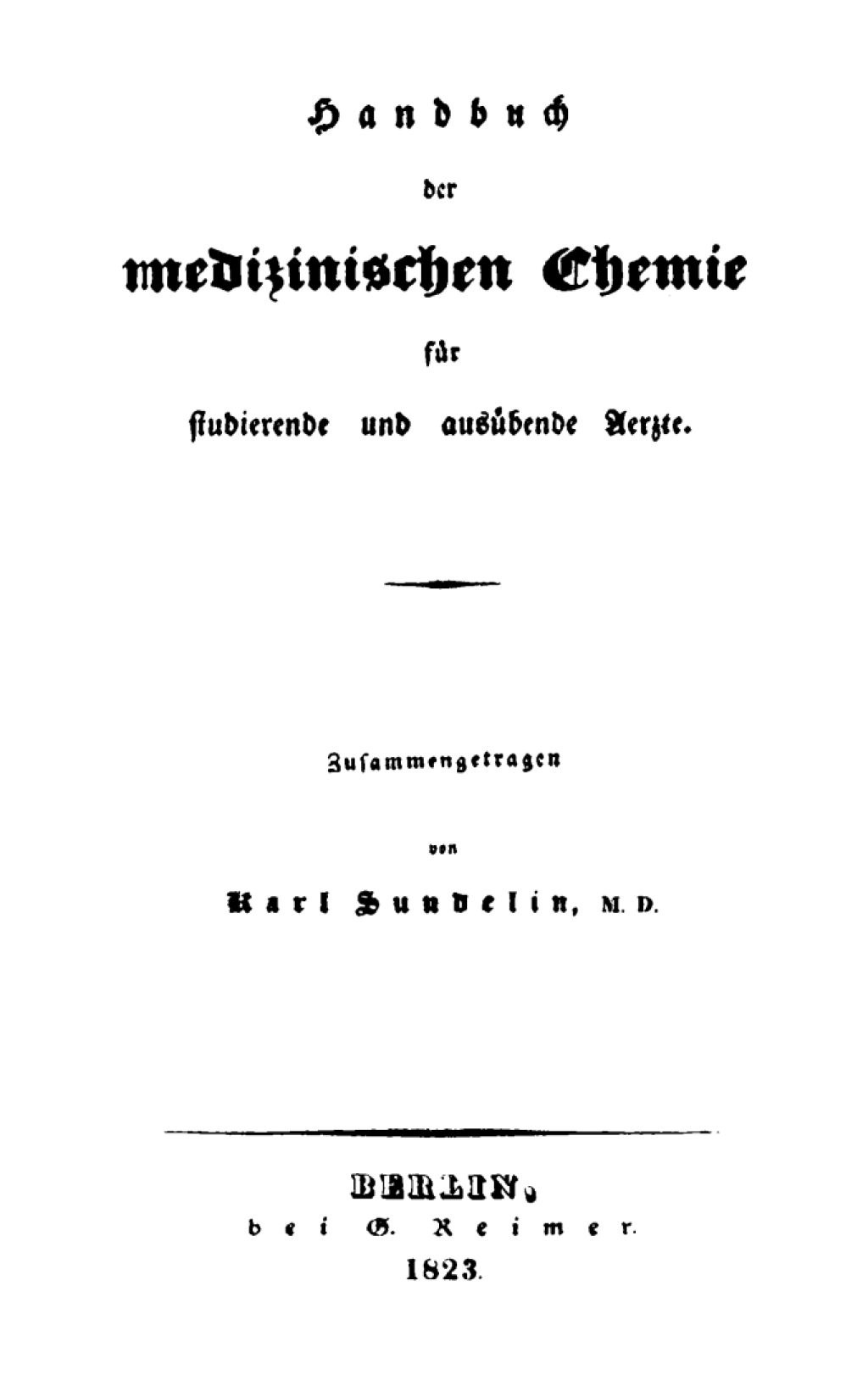 Page Fidelity Handbuch der medizinischen Chemie für studierende und ausübende Aerzte; $179.81