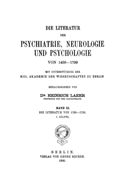 Cover image for book Die Literatur von 1700–1799