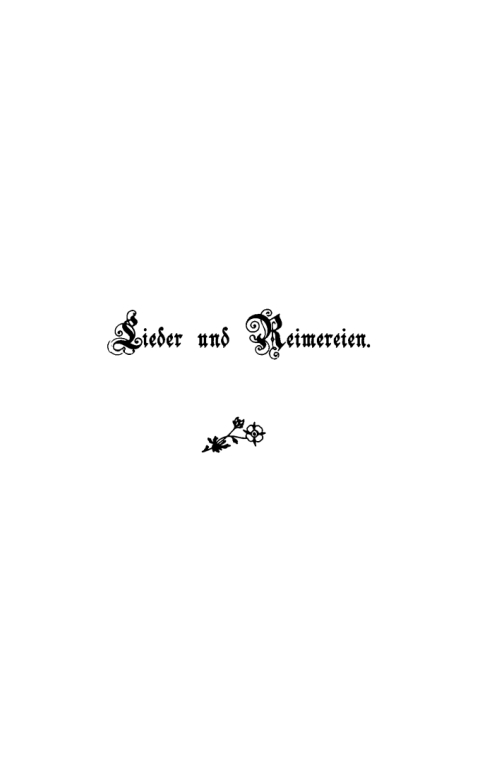 Cover image for book Lieder und Reimereien eines alten Grünrocks aus der Pfalz