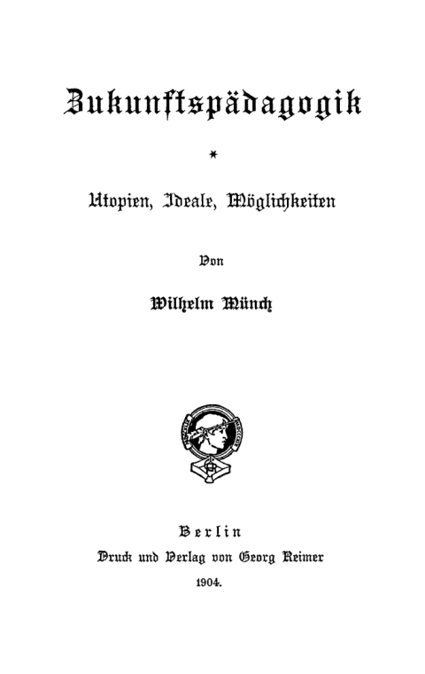 Cover image for book Zukunftspädagogik