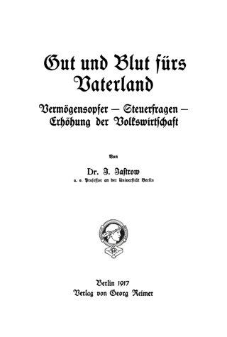Gut und Blut fürs Vaterland