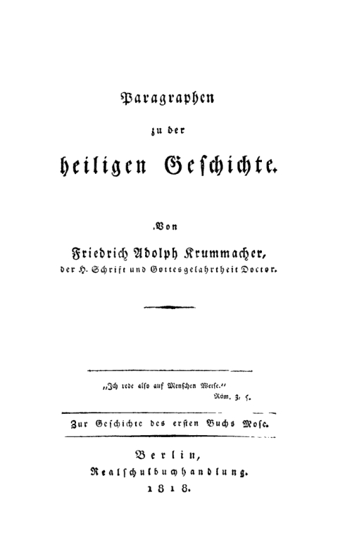 Cover image for book Paragraphen zu der heiligen Geschichte