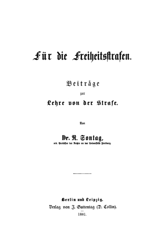 Für die Freiheitsstrafen