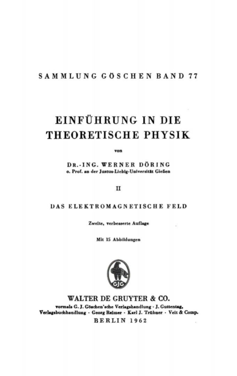 Cover image for book Das elektromagnetische Feld