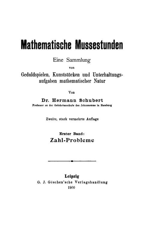 Zahl-Probleme 