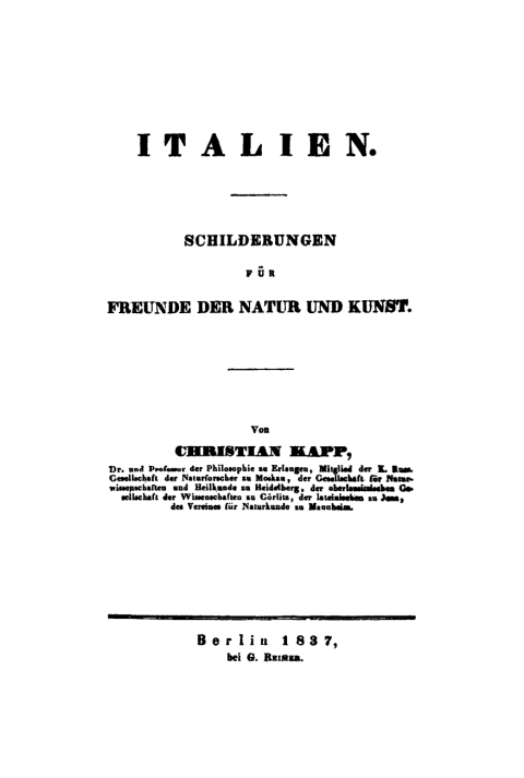 Cover image for book Italien
