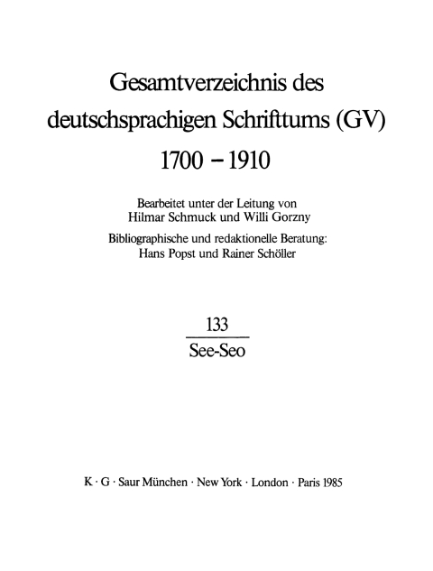 Cover image for book See - Seo