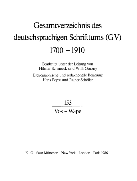 Cover image for book Vos - Wape