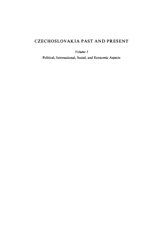 Political, international, social and economic aspects