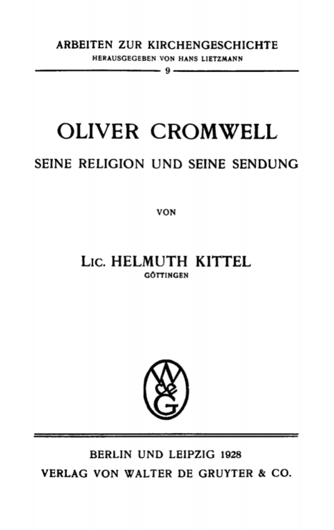 Cover image for book Oliver Cromwell