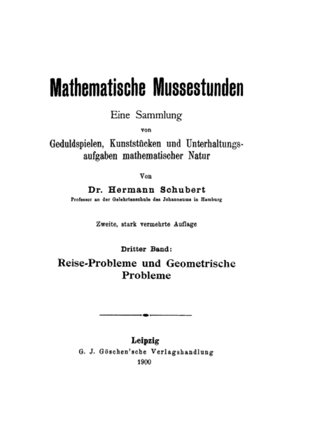 Reise-Probleme und geometrische Probleme 