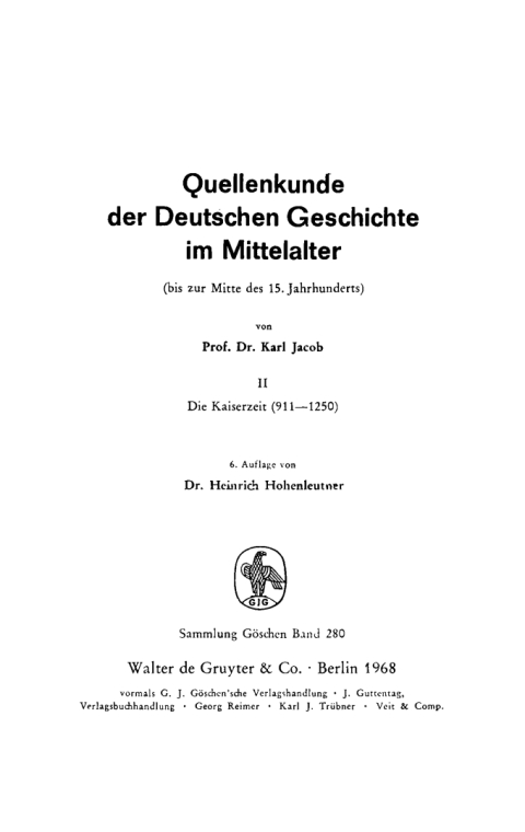 Cover image for book Die Kaiserzeit (911–1250)