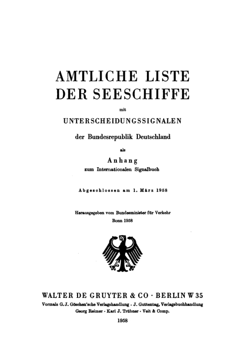 Cover image for book 1 März 1958