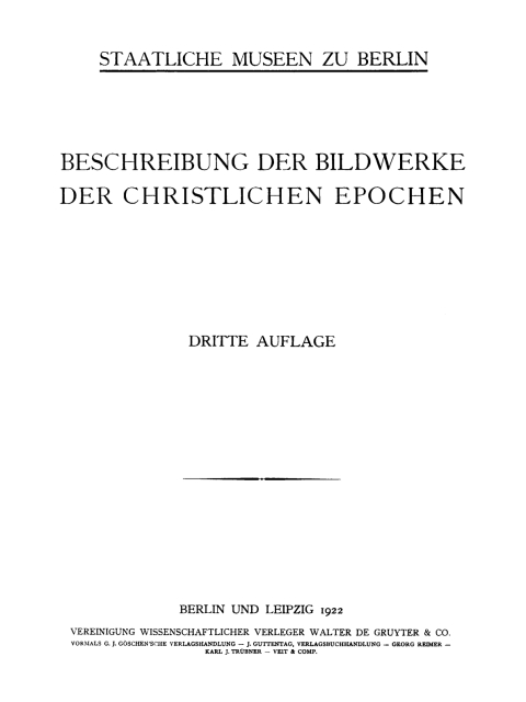 Cover image for book Reliefs und Plaketten