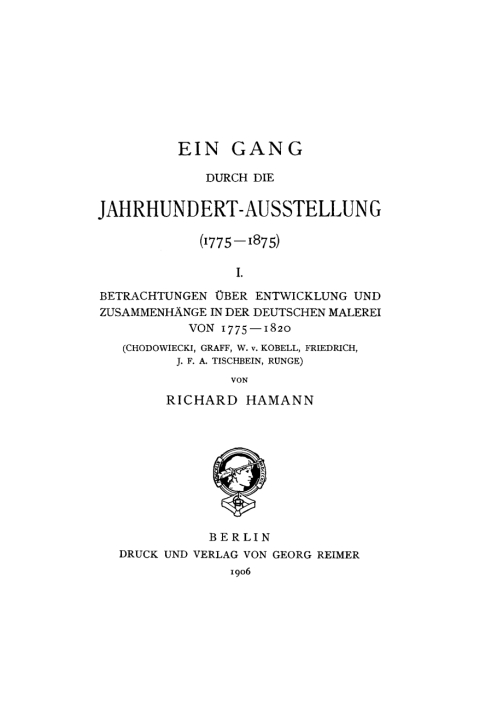 Cover image for book Von 1775–1820