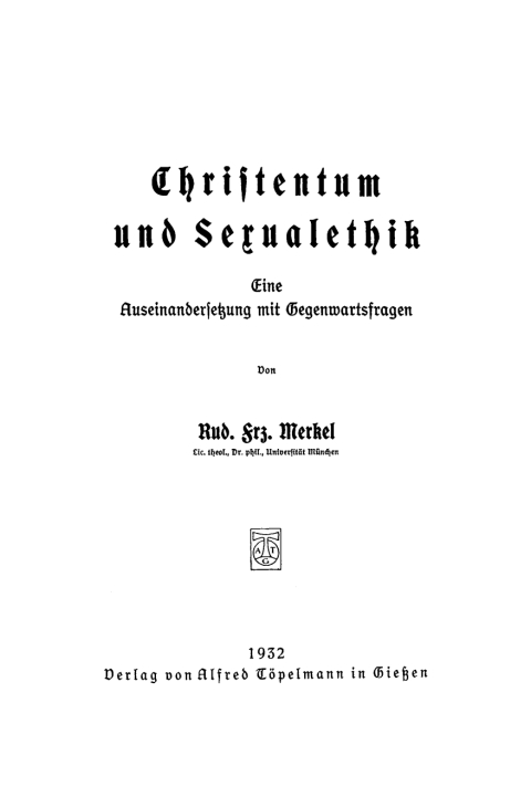 Cover image for book Christentum und Sexualethik