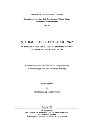 Sturmflut 17. Februar 1962