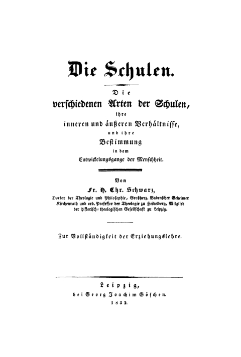 Cover image for book Die Schulen