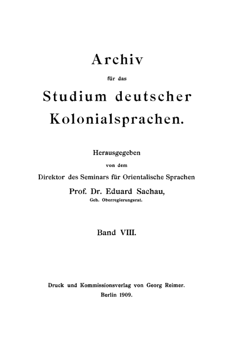 Cover image for book Grammatik und Vokabularium der Bongu - Sprache