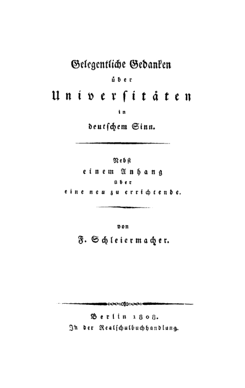 Cover image for book Gelegentliche Gedanken über Universitäten in deutschem Sinn