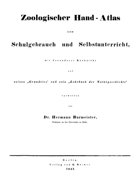 Cover image for book Zoologischer Hand-Atlas zum Schulgebrauch und Selbstunterricht