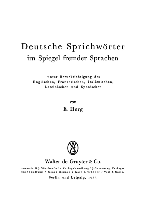 Cover image for book Deutsche Sprichwörter im Spiegel fremder Sprachen