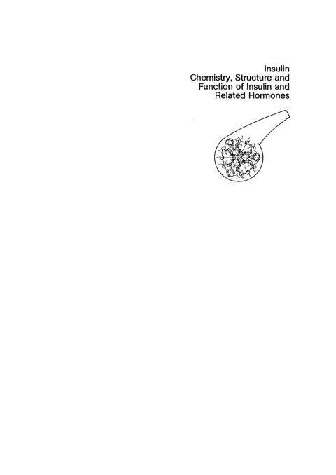 Cover image for book Insulin, chemistry, structure, and function of insulin and related hormones