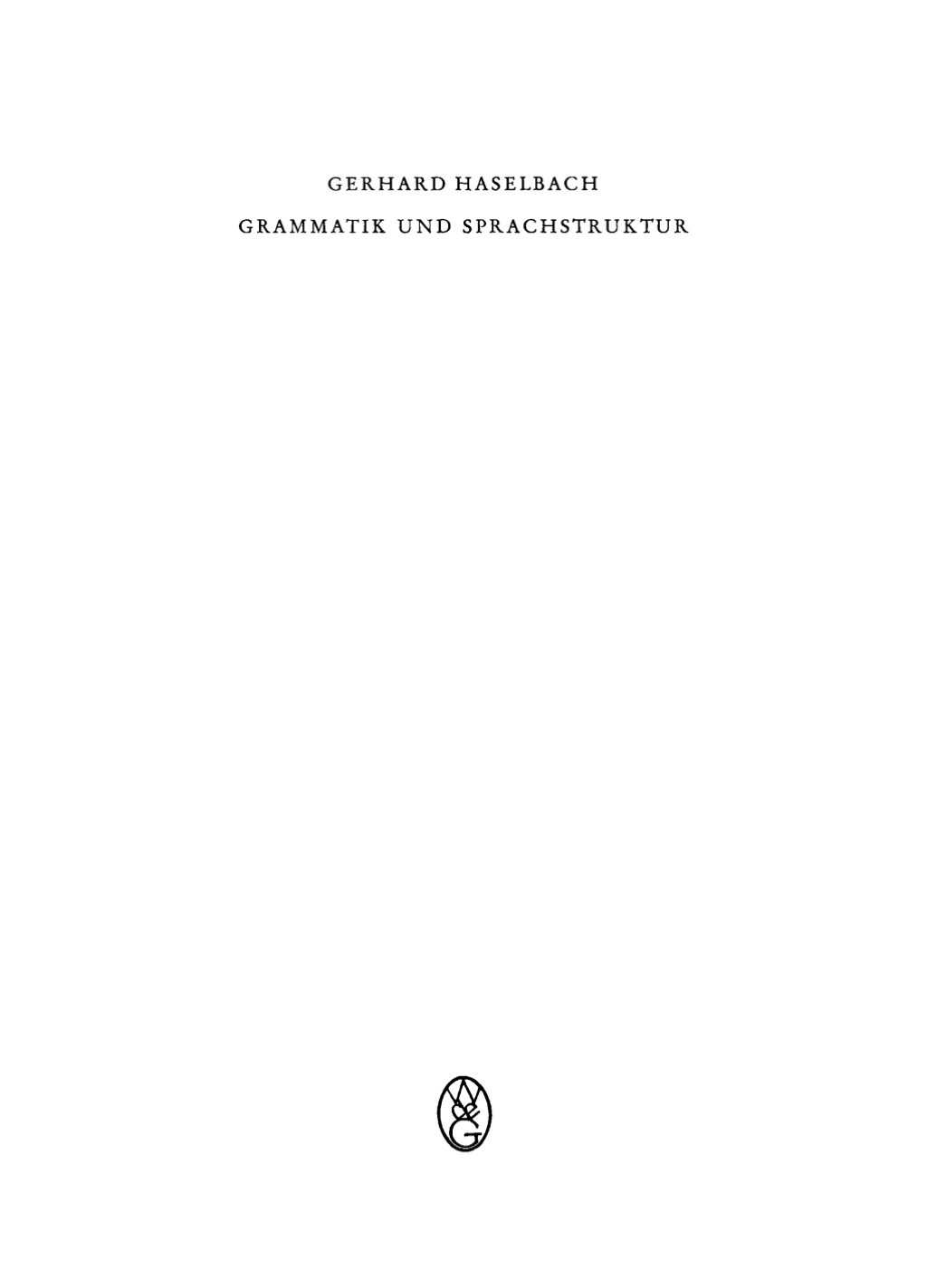 Page Fidelity Grammatik und Sprachstruktur; $179.81