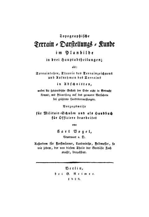 Cover image for book Topographische Terrain-Darstellungs-Kunde im Planbilde in drei Hauptabtheilungen