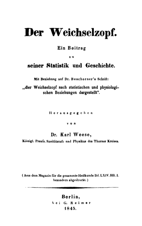 Cover image for book Der Weichselzopf