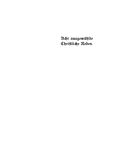 Cover image for book Ausgewählte Christliche Reden
