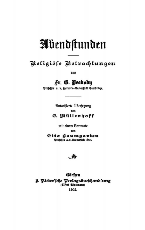 Cover image for book Abendstunden