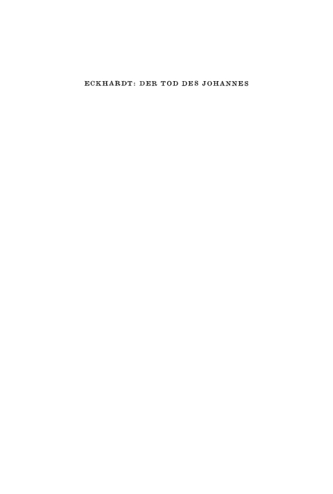 Cover image for book Der Tod des Johannes