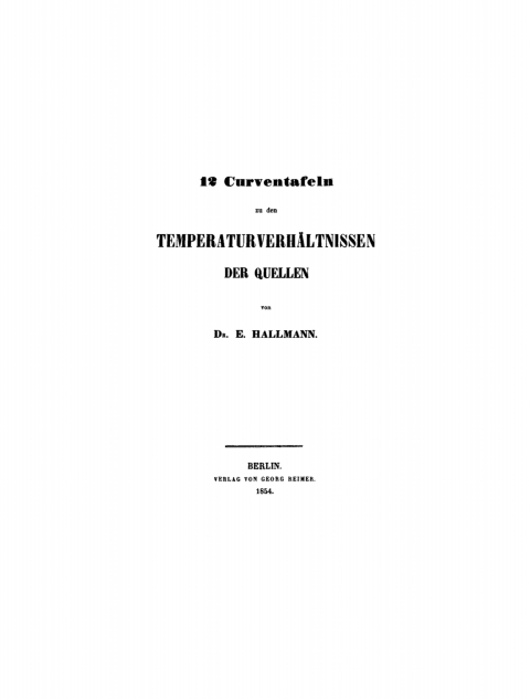 Cover image for book 12 Curventafeln zu den Temperaturverhältnisse der Quellen