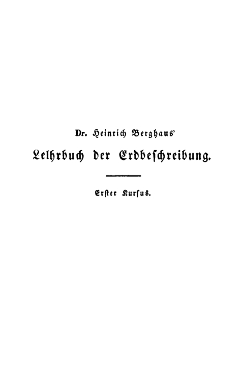 Cover image for book Die ersten Elemente der Erdbeschreibung