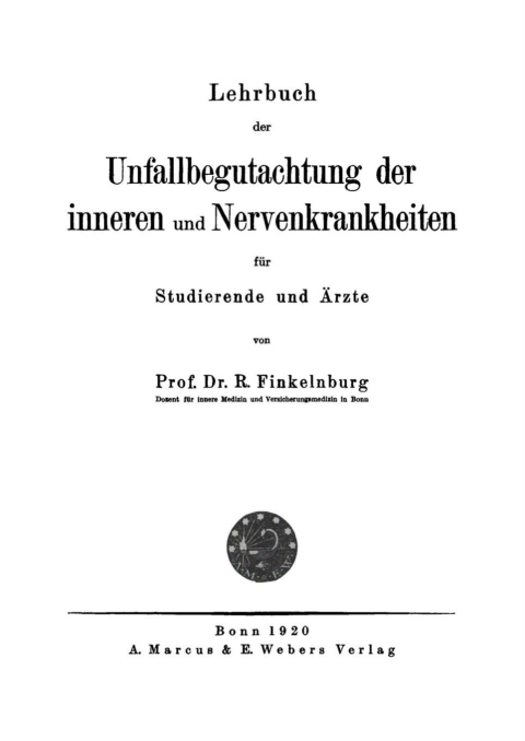 Cover image for book Lehrbuch der Unfallbegutachtung der inneren und Nervenkrankheiten