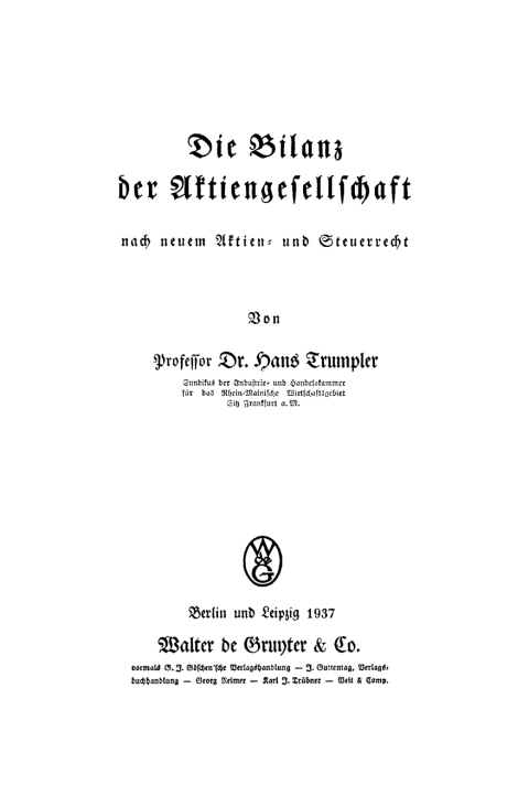 Cover image for book Die Bilanz der Aktiengesellschaft