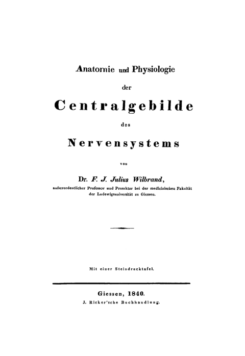 Cover image for book Anatomie und Physiologie der Centralgebilde des Nervensystems