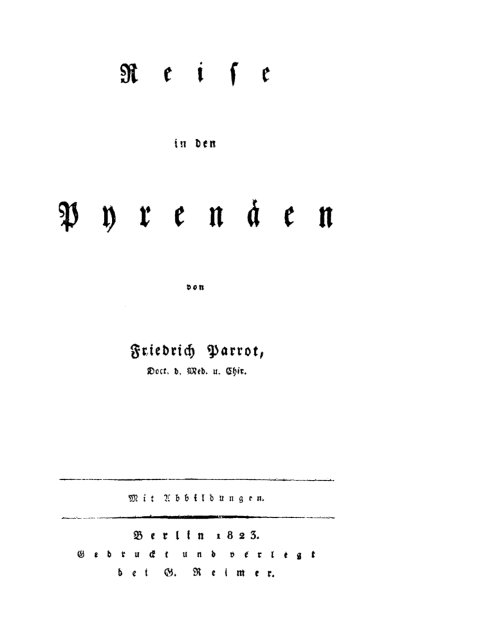 Cover image for book Reise in den Pyrenäen