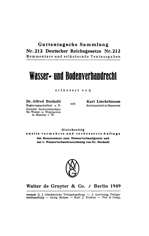 Cover image for book Wasser- und Bodenverbandrecht