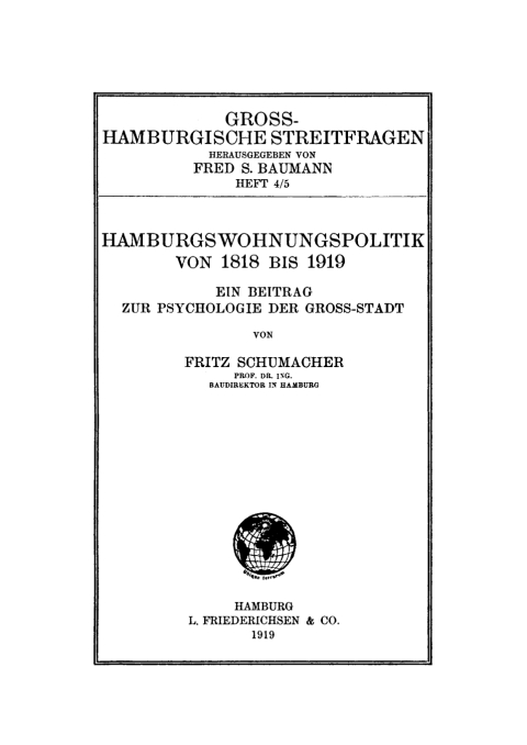 Cover image for book Hamburgs Wohnungspolitik von 1818 bis 1919
