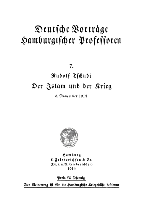 Cover image for book Der Islam und der Krieg