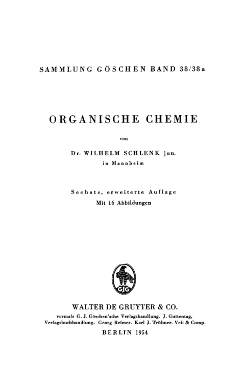 Cover image for book Organische Chemie