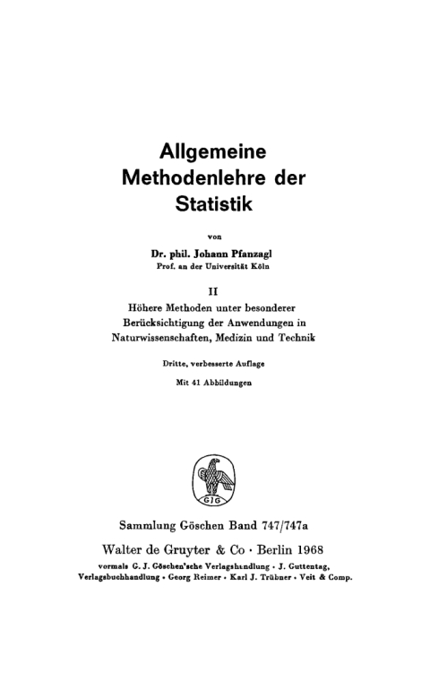 Cover image for book Höhere Methoden unter besonderer Berücksichtigung der Anwendungen in Naturwissenschaften, Medizin und Technik