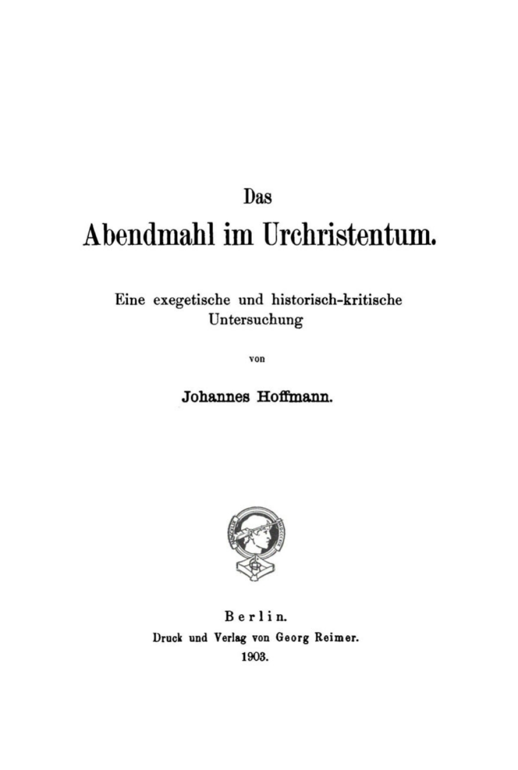 Page Fidelity Das Abendmahl im Urchristentum; $179.81