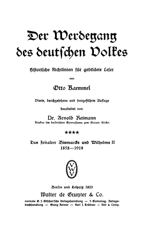 Cover image for book Das Zeitalter Bismarcks und Wilhelms II. 1855–1914